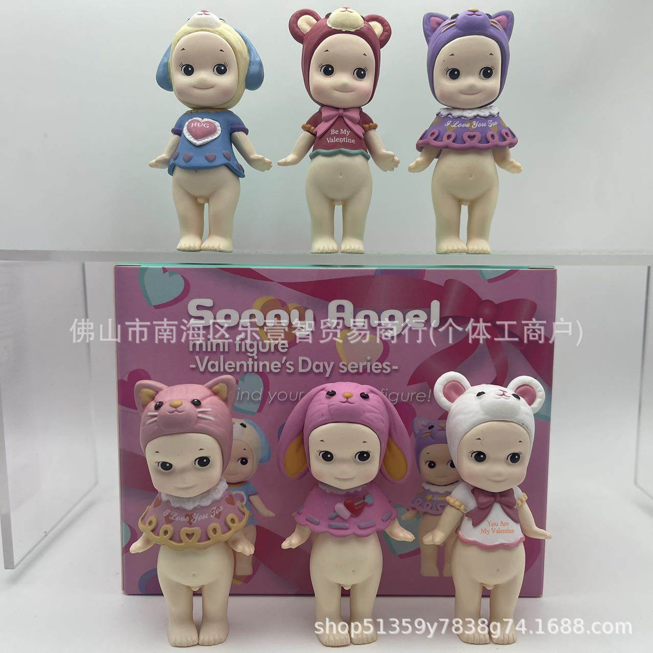 跨境热销 趴趴天使 情人节 爱心天使 潮玩盲盒 玩偶 玩具手办摆件