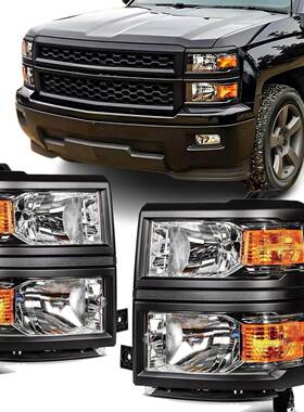 适用于 2014-2015 雪佛兰 Silverado 1500 皮卡大灯组件卤素大灯