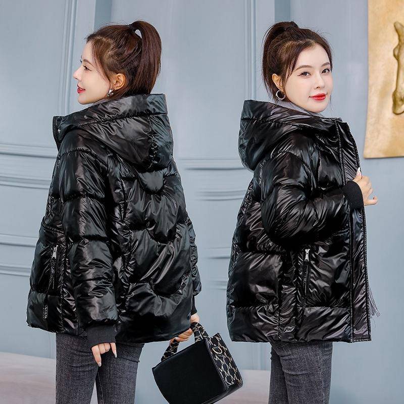 反季清仓冬装羽绒棉服女短款韩版时尚亮面免洗棉衣外套保暖小棉袄