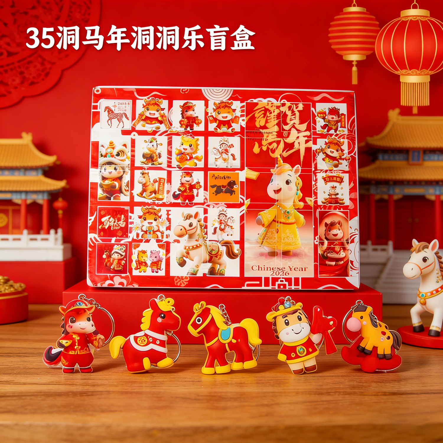 35洞马年洞洞乐盲盒新年礼物儿童男女孩小学生小礼品奖品元旦2026,玩具/童车/益智/积木/模型,其它玩具,淘宝优惠券,粉丝福利购,淘宝优惠卷