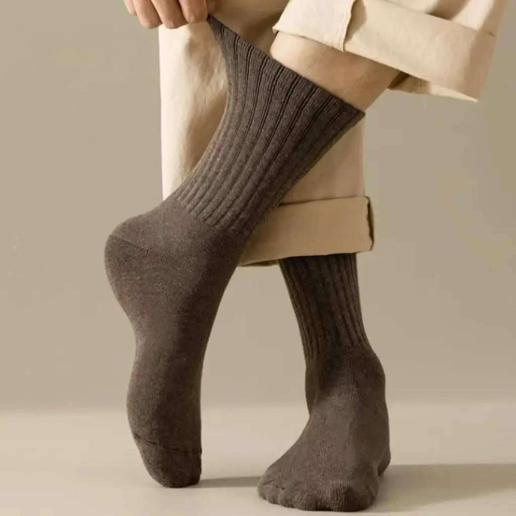 秋冬加厚保暖7A抗菌长筒袜