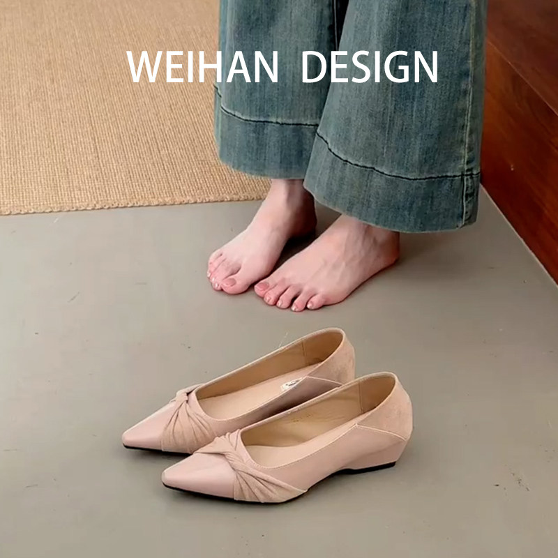 羊皮版!韩系温柔尖头浅