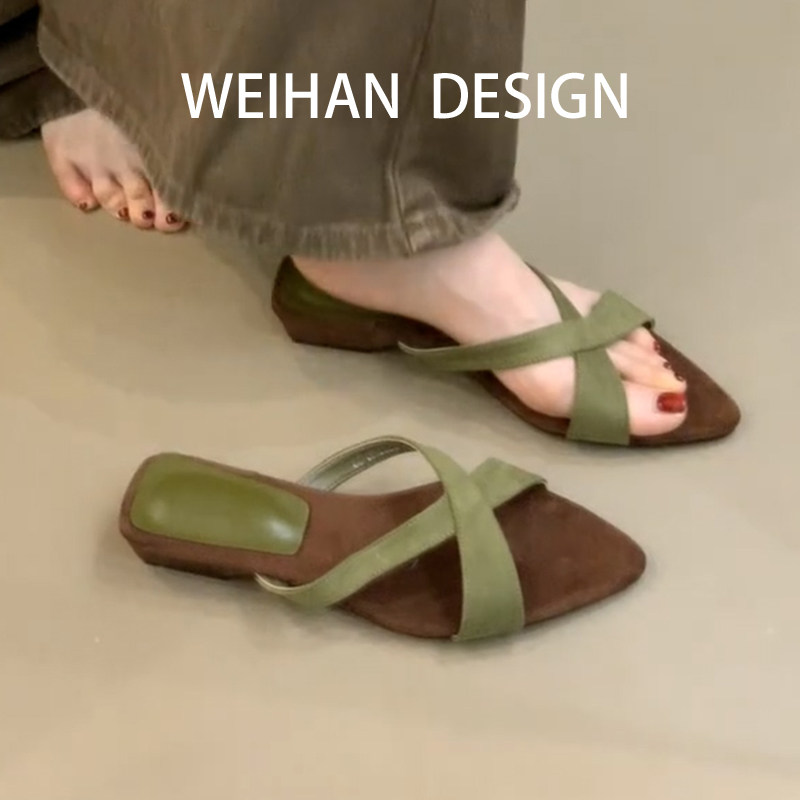 羊皮版！法式复古交叉带