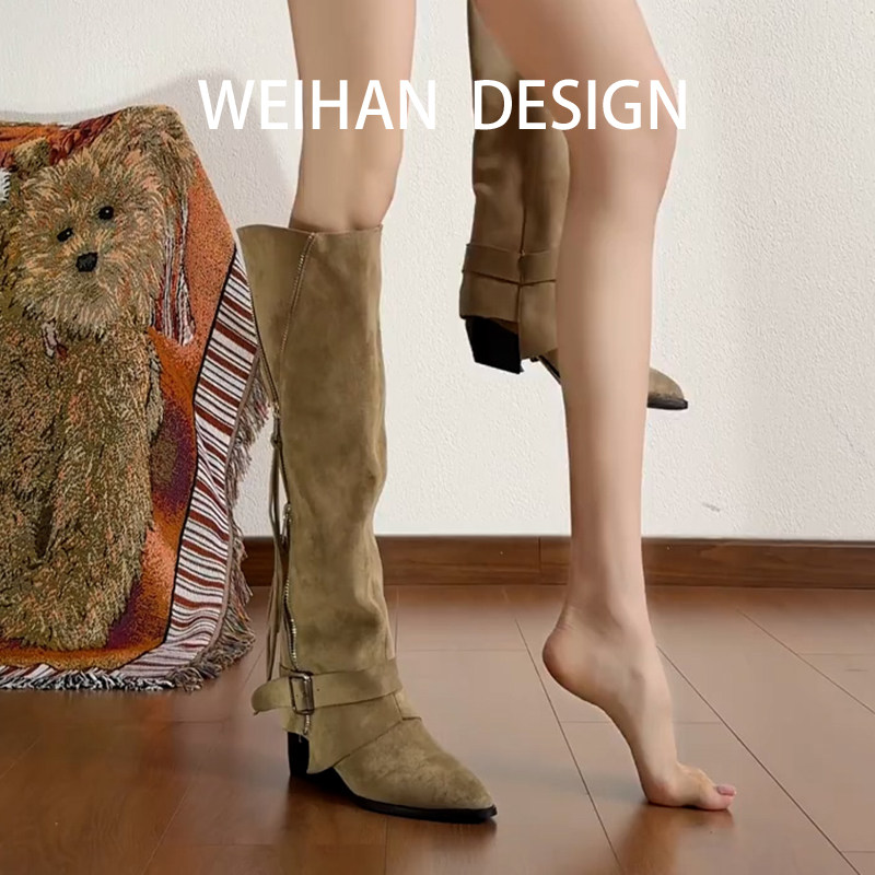羊皮版!法式复古尖头磨