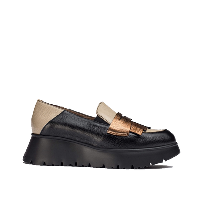 WONDERS西班牙拼色流苏乐福鞋