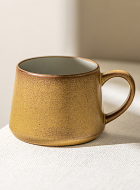 YE HOME 陶瓷杯高级感复古风杯大容量马克杯子早餐杯复古风马克杯