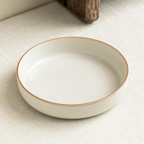 YEHOME极简奶油风陶瓷盘子