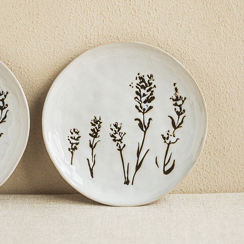 YEHOME高颜值陶瓷浮雕盘