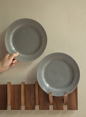 YE HOME 9.99两个简约盘子家用陶瓷8英寸盘菜盘早餐盘西餐盘意面