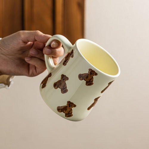 YEHOME冲泡杯牛奶杯陶瓷马克杯