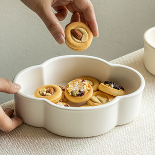 HOME 异形云朵盘家用甜品盘点心盘摆盘陶瓷首饰收纳盘