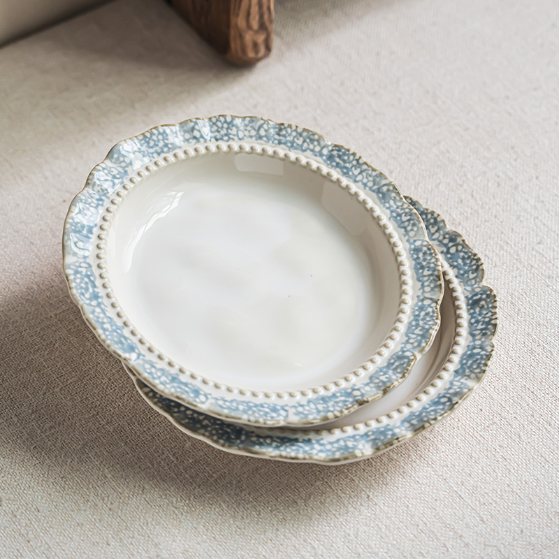 YEHOME2024新款高级花边甜品盘