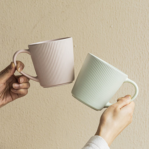 YEHOME陶瓷马克杯高级感情侣杯