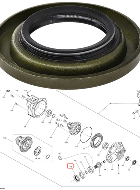 庞巴迪独行侠1000R差速器油封适用Maverick Commander Outlander