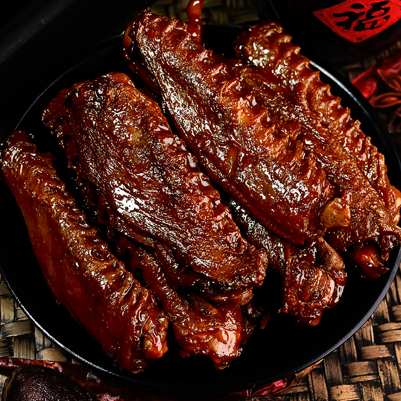 湖南麻辣新鲜现做开袋即食鸭中翅