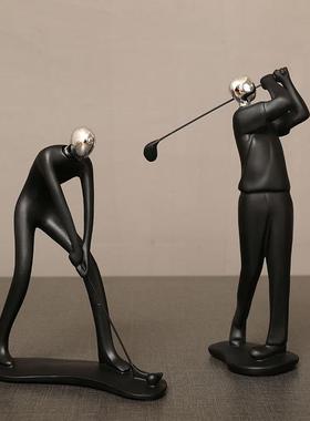 运动人物树脂工艺摆件简约家居装饰品创意电视柜酒柜摆件