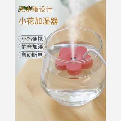家用迷你雾化器小型加湿器USB便携式随身车载旅行水杯小花喷雾器