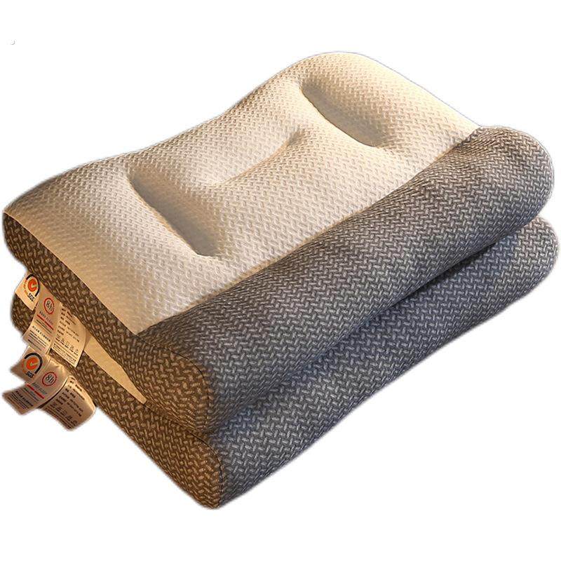 太空舱枕头一对家用天然橡胶单人宿舍学生护颈椎枕芯助睡眠