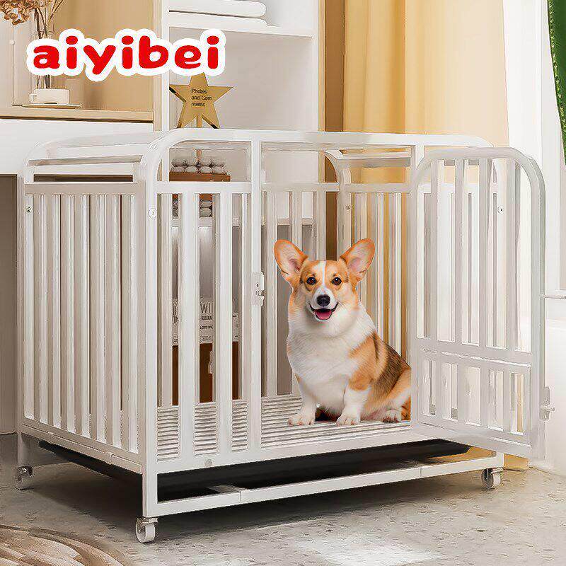 狗笼子中型犬狗笼小型犬宠物笼带厕所分离大型全方管加粗室内家用