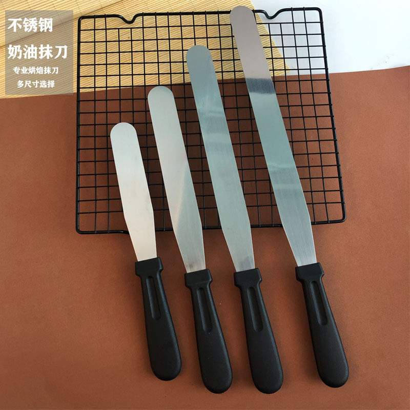 不锈钢奶油蛋糕抹刀裱花抹酱直曲脱模刀整形刀刮刀吻刀烘焙工具