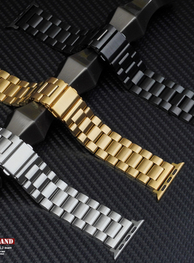 适用苹果手表iwatchS10不锈钢表带ApplewatchS789金属表带夏男女