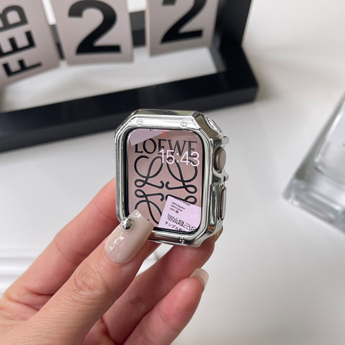 适用applewatch8保护壳苹果手表iwatch910半包表壳保护套软壳