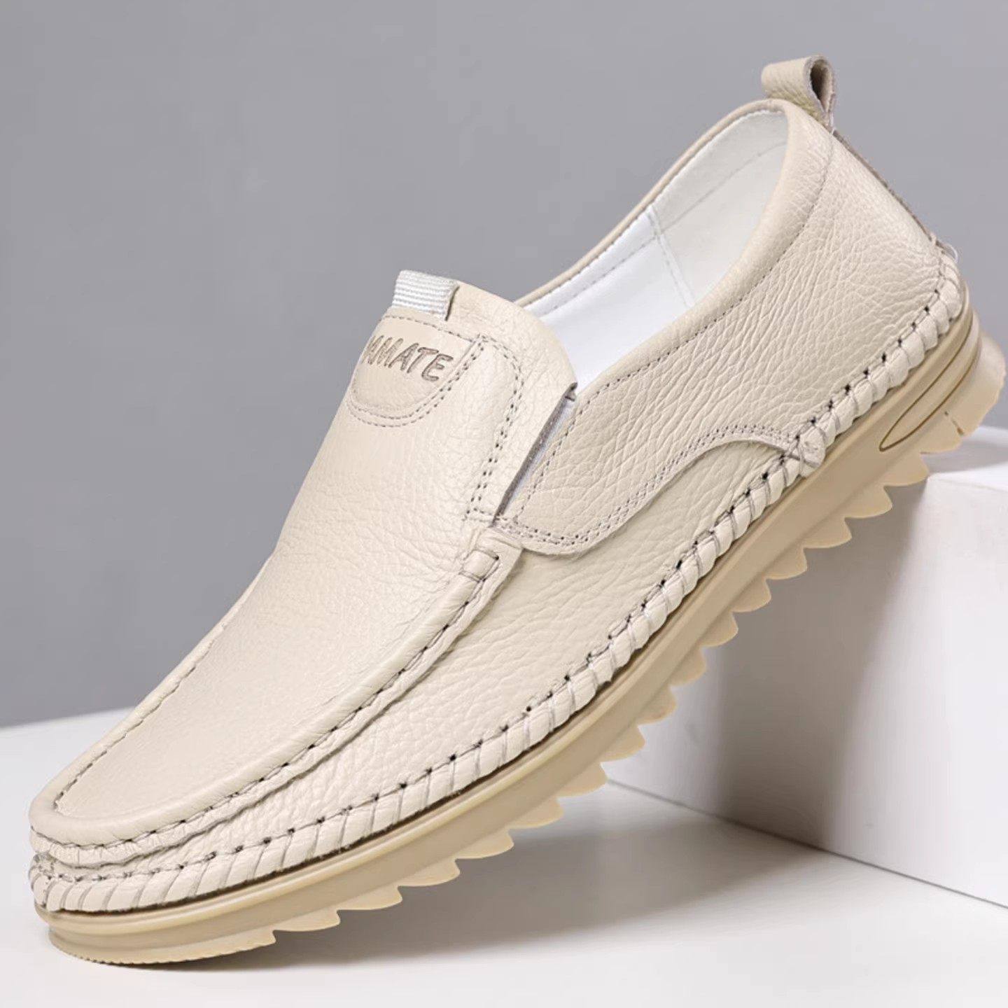 恒清优选鞋服男鞋2026新款男士皮鞋软底软面中老年驾车休闲牛皮鞋,流行男鞋,休闲皮鞋,淘宝优惠券,粉丝福利购,淘宝优惠卷