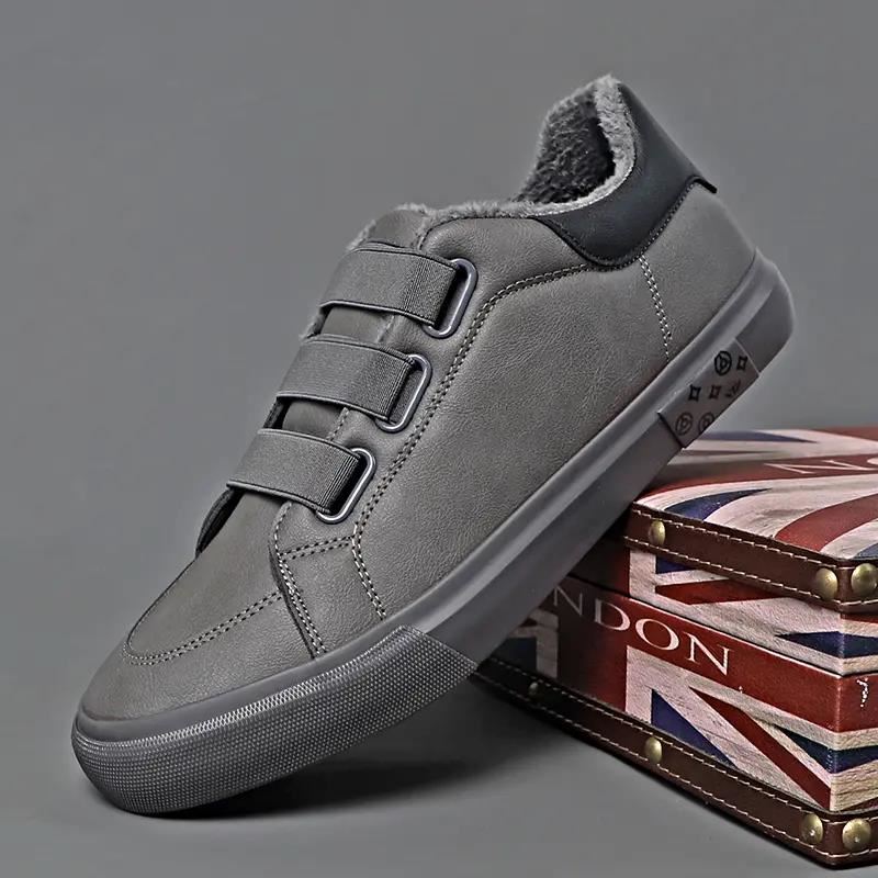 鑫骏驰潮鞋2025冬季新款棉鞋加绒保暖休闲皮鞋一脚蹬懒人休闲a67