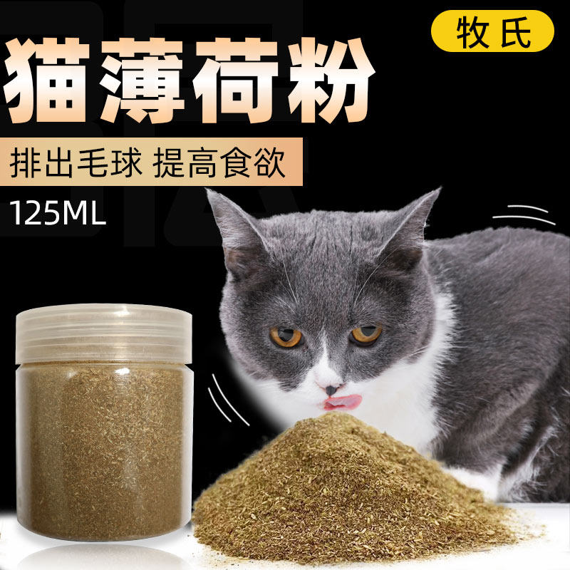 猫零食猫薄荷草宠物猫咪兴奋用品猫草去毛球化毛猫薄荷粉博荷包邮