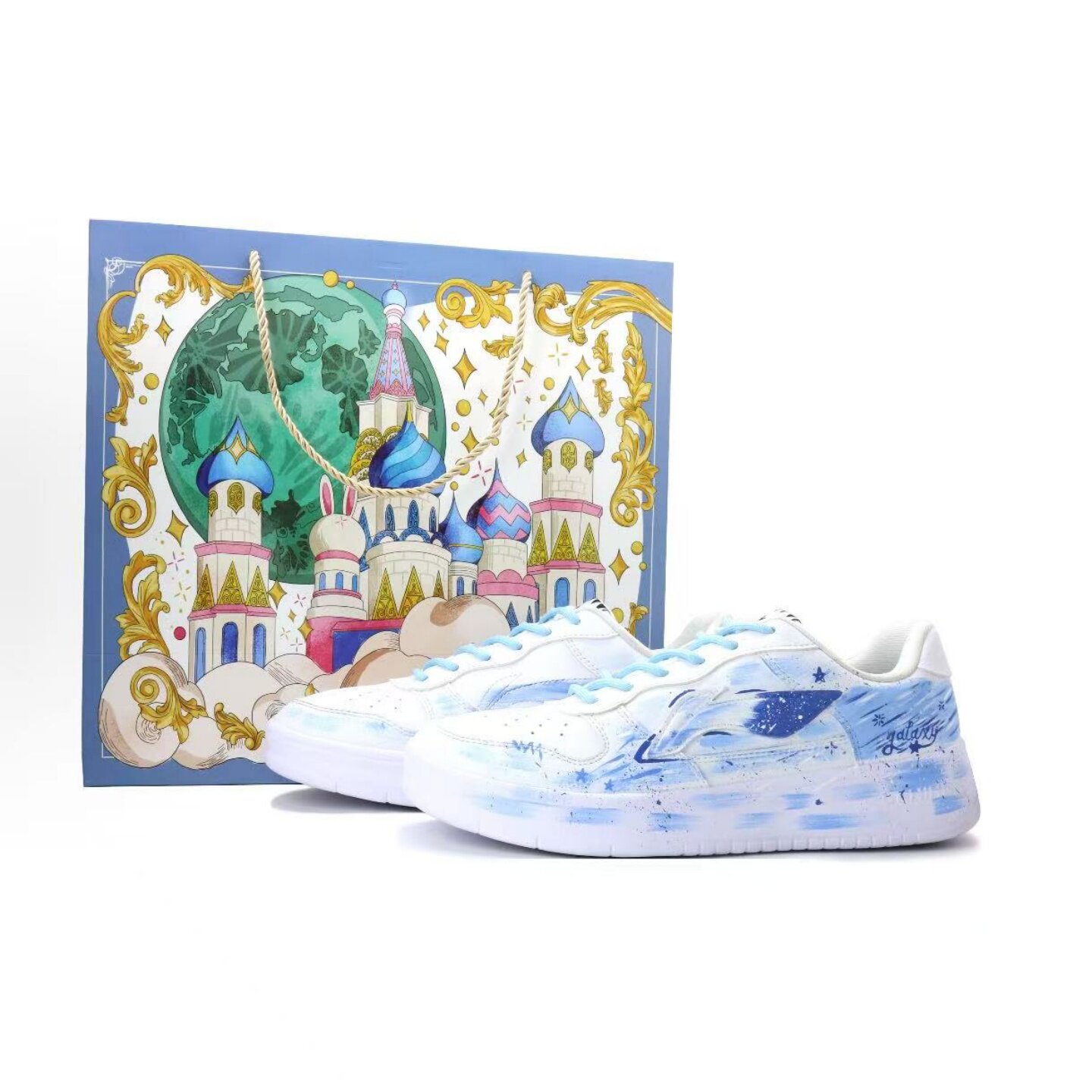 定制球鞋LiNing李宁浮舟 海盐水晶 礼袋款 低帮板鞋男女同款