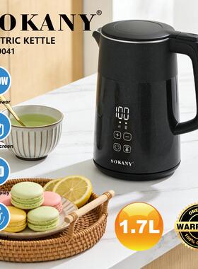 跨境SOKANY09041水壶家用电热水壶可调节控温触屏水壶烧开水壶