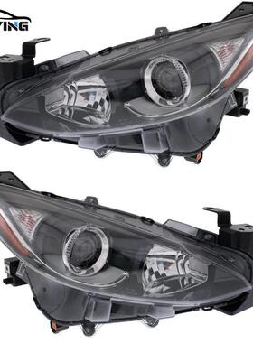 适用马自达3低配卤素大灯带黄片14-16BPW9-51-0K0A BPW9-51-0L0A