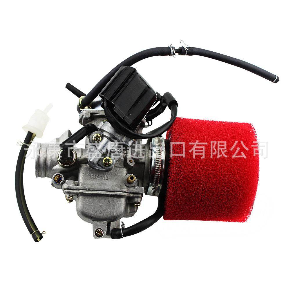 PD24J化油器油箱空滤器适配GY6125cc150cc152QMI157QMJATV