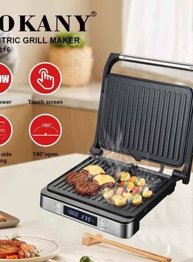 跨境SOKANY08116煎烤机家用早餐机帕尼尼牛排机三明治机多士炉