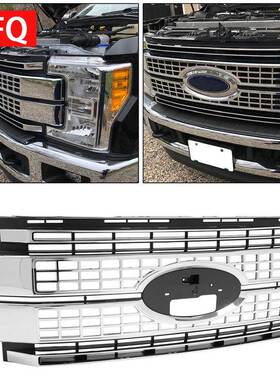 汽车配件适用于2017-2019款福特f250f350前杠中网HC3Z8200EB