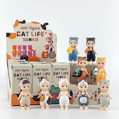 桑尼天使趴趴喵喵日常组合套装猫咪盲盒公仔手办摆件潮玩创意礼物