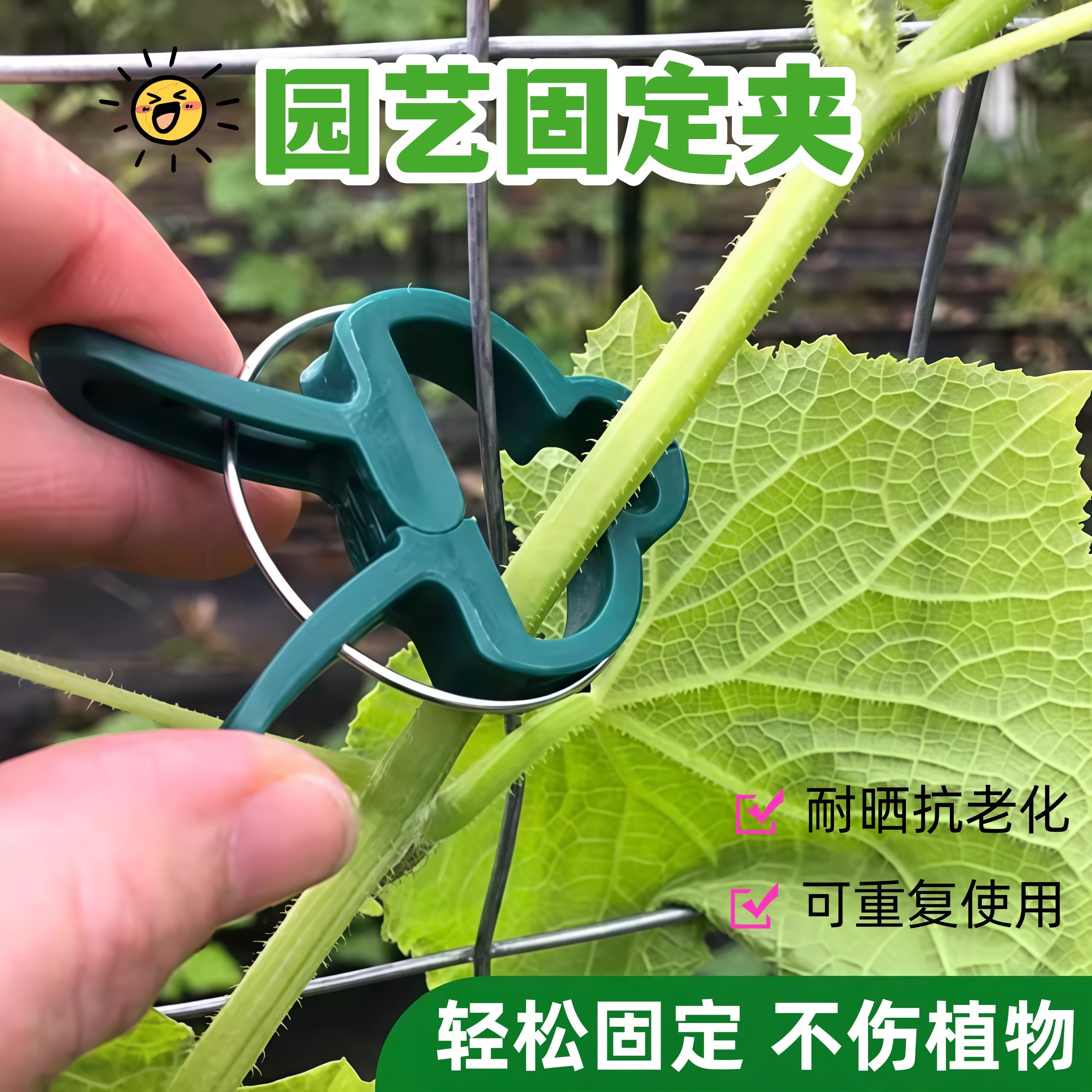 番茄夹吊曼西红柿夹子塑料夹子园艺花卉夹黄瓜造型夹支撑架固定器