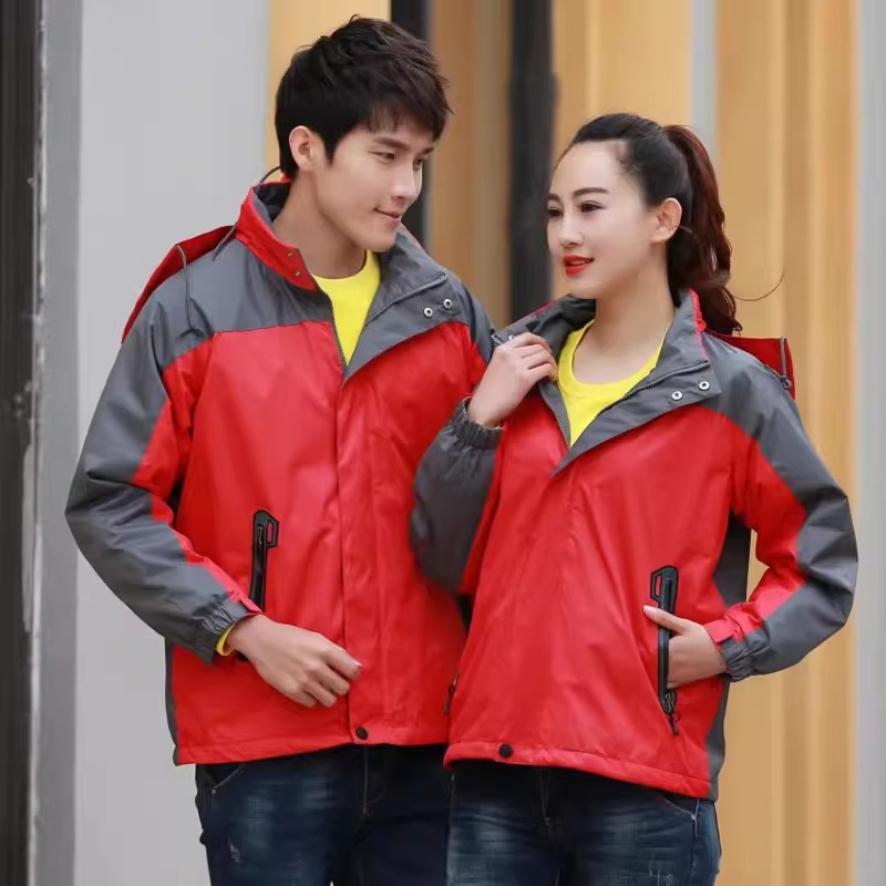 冲锋衣高端定制工作服衣服冬装工衣快递团体工装外套定做印LOGO