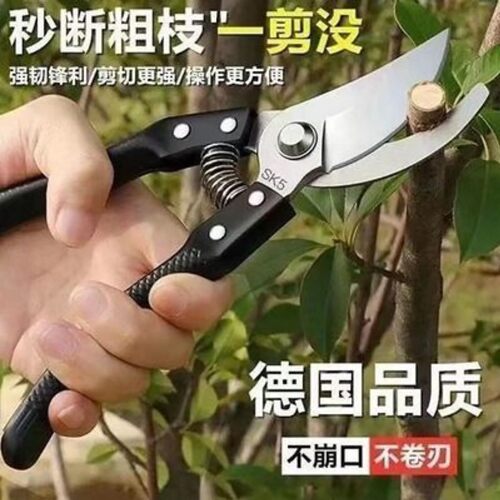 晨起果德国精工sk5强力修枝剪园艺果树专用剪刀花卉果树粗枝剪a1
