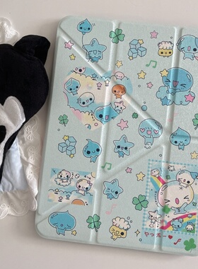 3+Y iPad 蓝色水滴君适用iPad Pro 2025/2021版(11英寸)新款平板电脑壳iPad Air5(10.9英寸)防摔保护套iPad