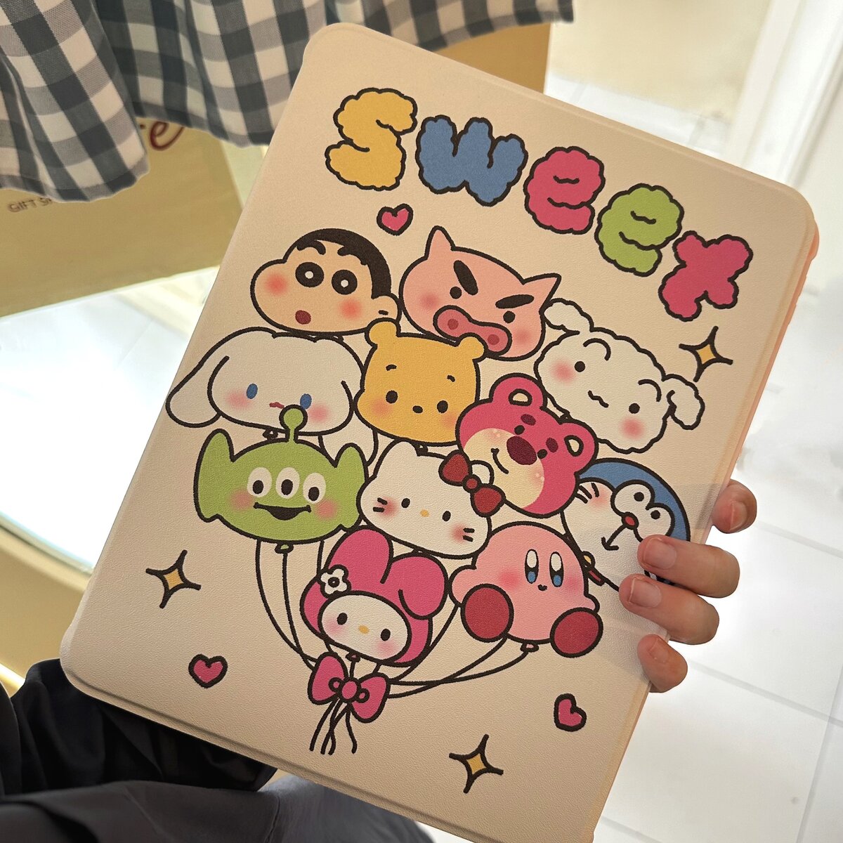 旋转ipad-热气球小卡通适用iPad Air5(10.9英寸)保护套ipad mini6小众创意iPad Pro 2021版(11英寸)超火新款