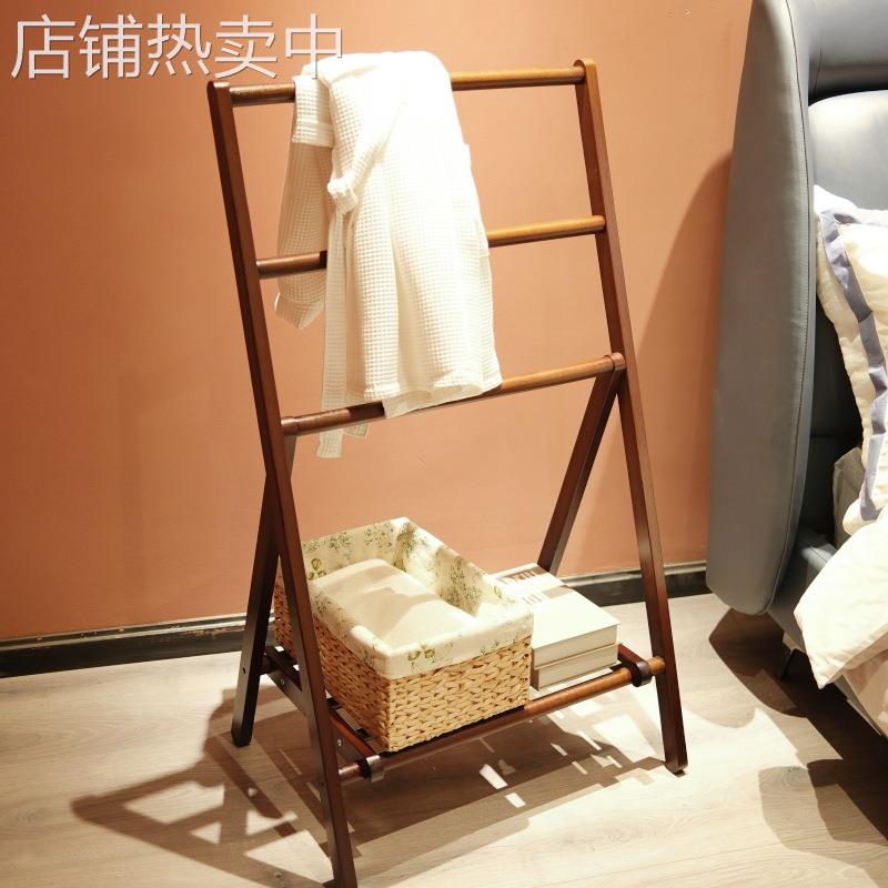 卧室挂衣架落地床头晚上放隔夜衣服床边搭衣服睡觉衣服置