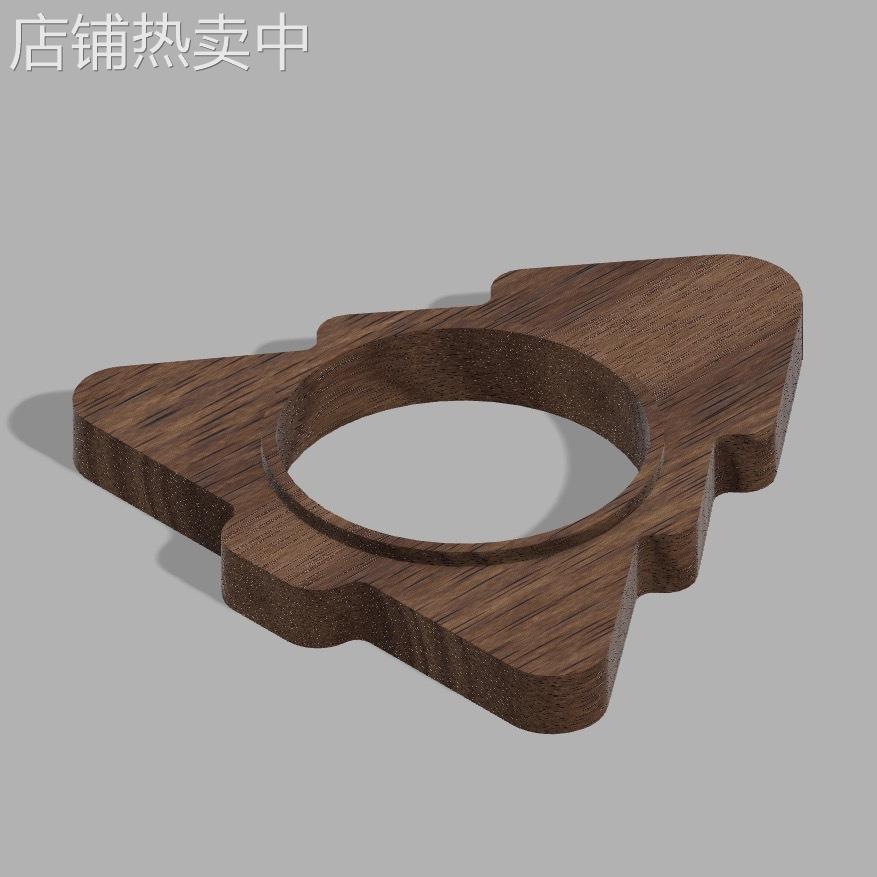 v60咖啡滤杯杯托过滤杯折纸木托胡桃木分享手冲壶收纳架便携桌面