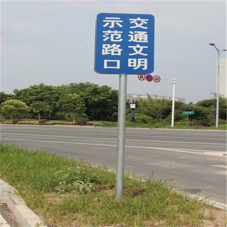 交通标志杆单悬臂F杆L型立柱道路指路指示牌热镀锌杆件厂家直销