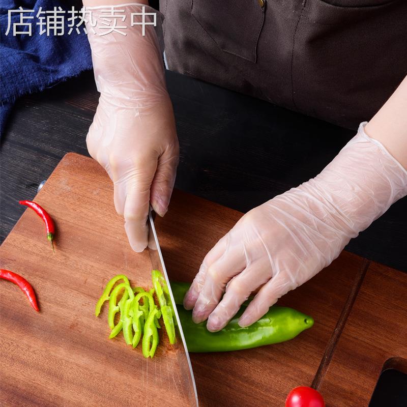 一次性手套食品级餐饮乳胶厨房pvc橡胶烘焙透明耐用食用新款