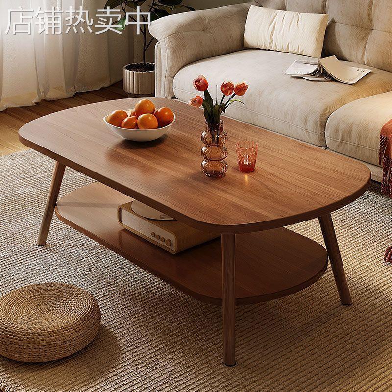 茶几客厅家用双层桌子沙发边几简约北欧小户型出租屋茶几阳台茶桌