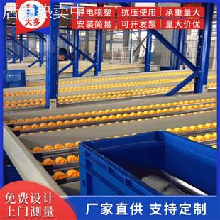 精益管流利式货架滚动式置物架流利条货架车间滑移物料分拣区滑轨