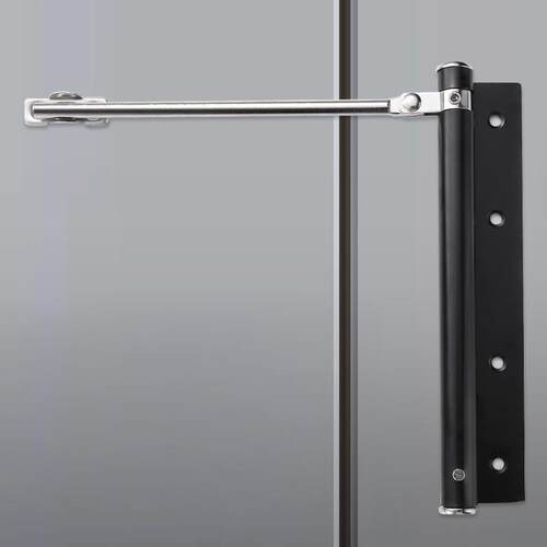 不锈钢简易闭门器弹簧静音顺位器轻型木门拉杆自动闭合门窗关门器