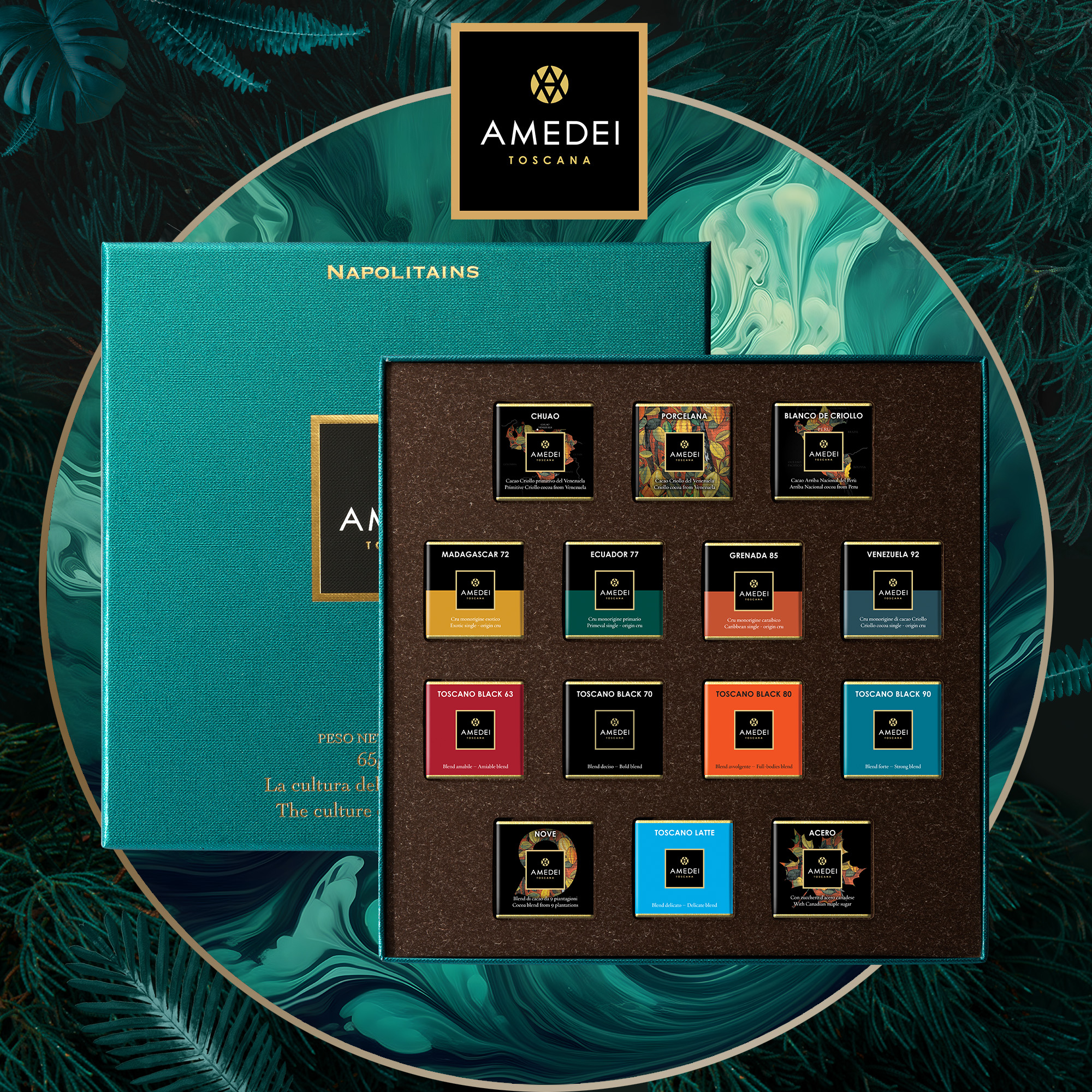 Amedei爆款14片小片巧克力礼盒