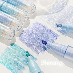 4pcs Cute Glitter Marker Pens Highlighters Spot Liner Sketch